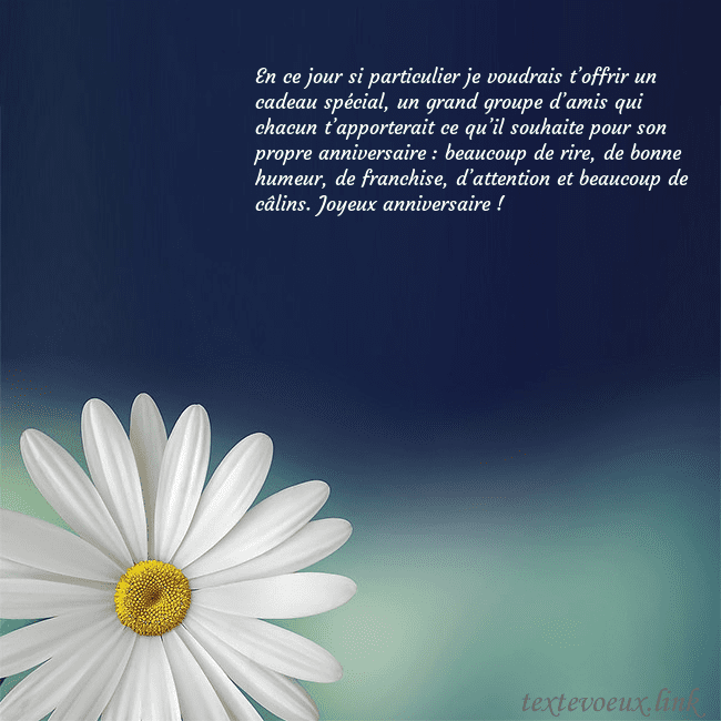 Carte postale avec une grande marguerite