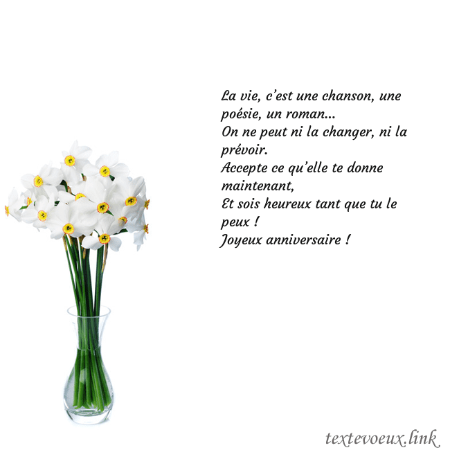 Carte de vœux avec des jonquilles