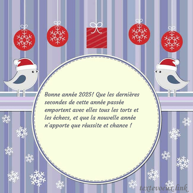 Cartes de vœux avec des oiseaux de Noël
