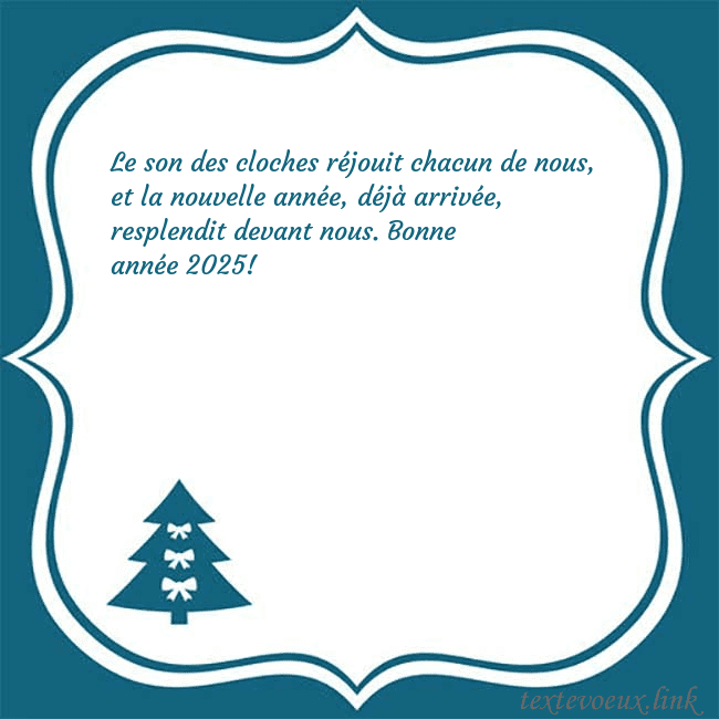 Cartes de vœux du nouvel an avec un sapin de Noël bleu