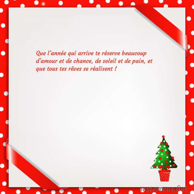 Carte postale avec arbre de Noël dans un pot