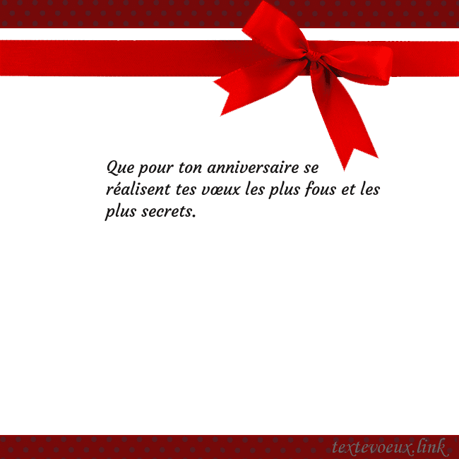 Carte de vœux avec ruban rouge