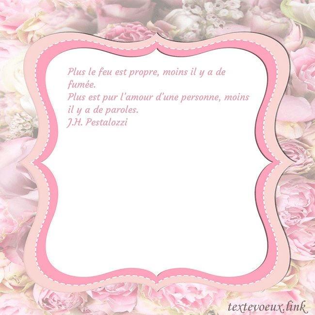 Carte de voeux - cadre rose Plus le feu est propre, moins il y a de fumée.
Plu Carte de voeux - cadre rose