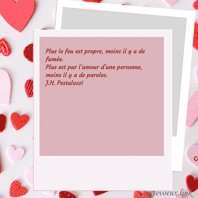 Carte animée pour la Saint-Valentin Plus le feu est propre, moins il y a de fumée.
Plu Carte animée pour la Saint-Valentin