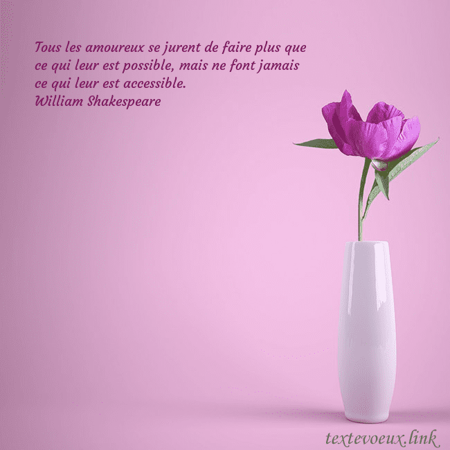 Carte postale électronique avec une pivoine dans un vase Tous les amoureux se jurent de faire plus que ce q Carte postale électronique avec une pivoine dans un vase