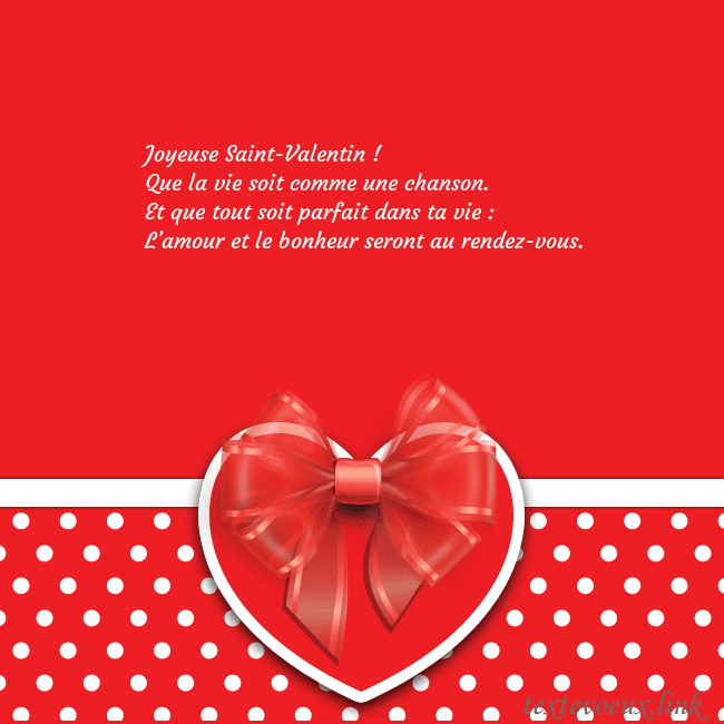 Valentinas2 Joyeuse Saint-Valentin !
Que la vie soit comme un Valentinas2