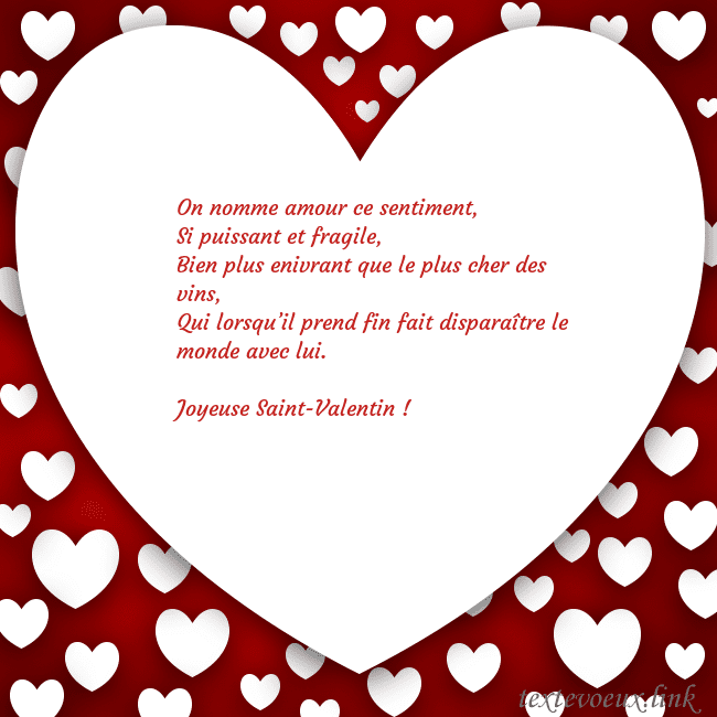 Carte de vœux au grand coeur On nomme amour ce sentiment,
Si puissant et fragil Carte de vœux au grand coeur