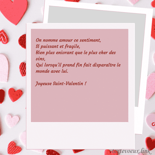 Carte animée pour la Saint-Valentin