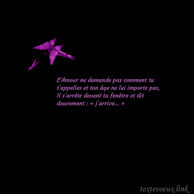 Carte de voeux avec des papillons L’Amour ne demande pas comment tu t’appelles et to Carte de voeux avec des papillons