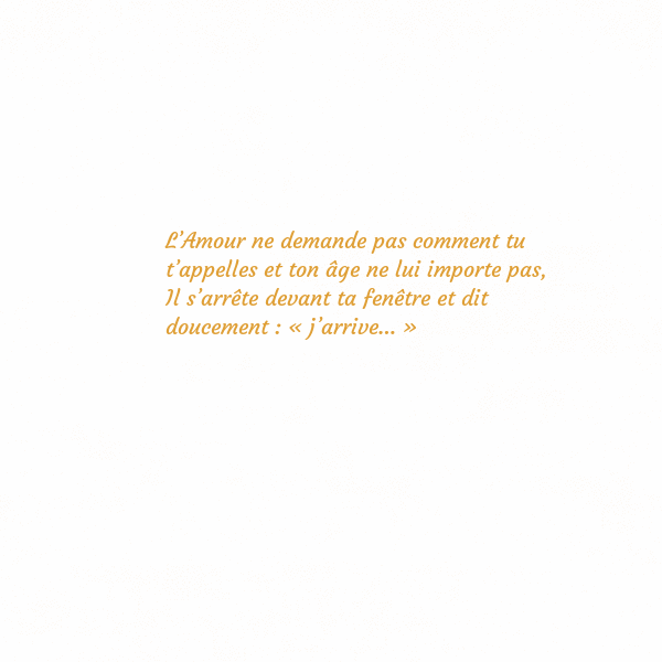 E-Carte avec coeur doré animé L’Amour ne demande pas comment tu t’appelles et to E-Carte avec coeur doré animé