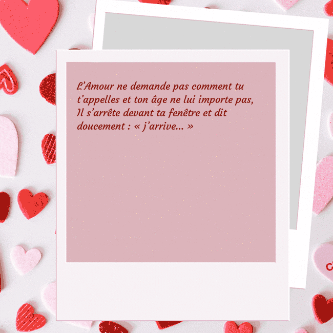 Carte animée pour la Saint-Valentin L’Amour ne demande pas comment tu t’appelles et to Carte animée pour la Saint-Valentin