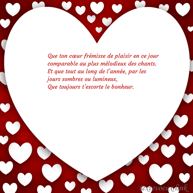 Carte de vœux au grand coeur