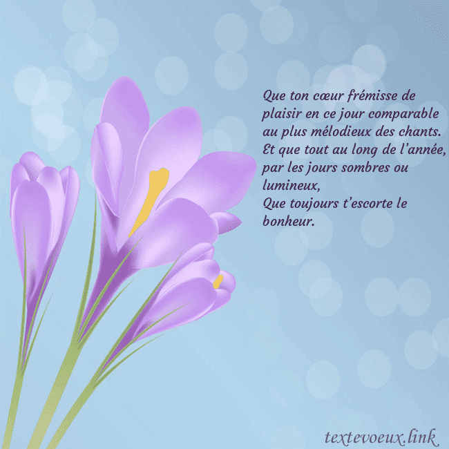 Cartes de vœux avec crocus