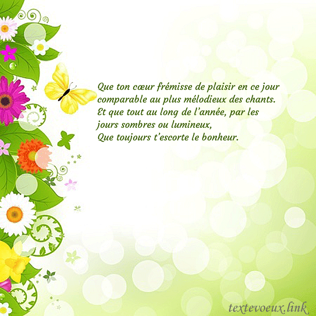 Cartes de vœux avec des fleurs et des papillons colorés