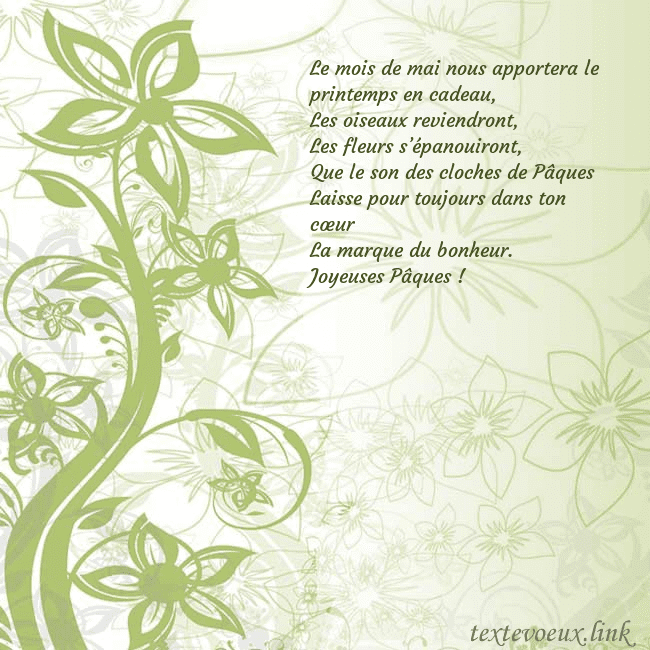 Carte de voeux avec des fleurs peintes en vert