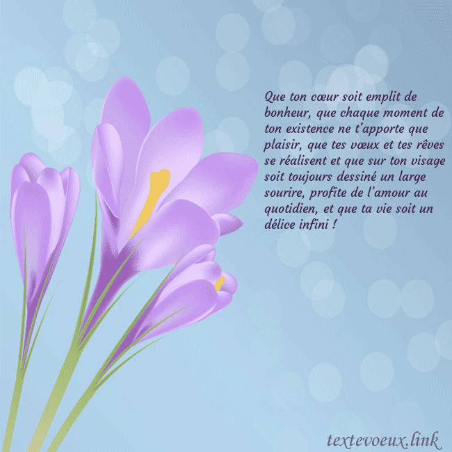 Cartes de vœux avec crocus