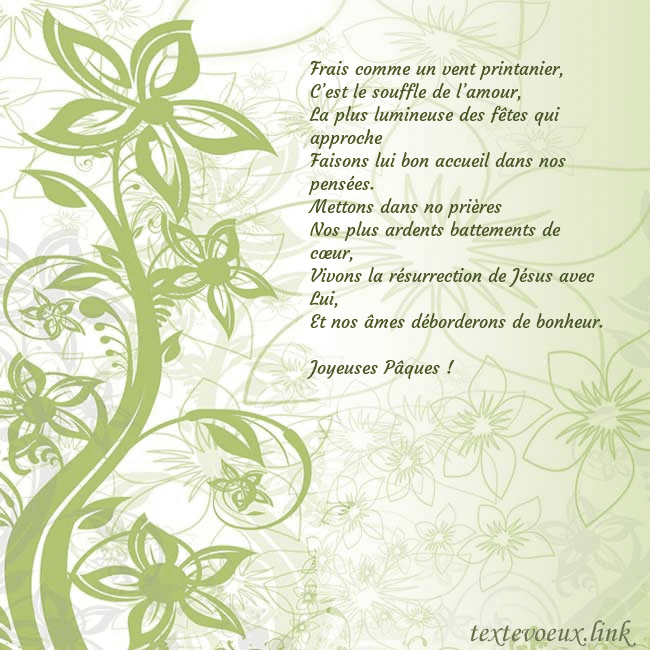 Carte de voeux avec des fleurs peintes en vert