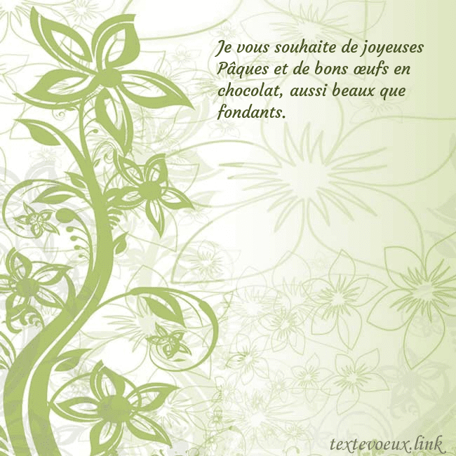 Carte de voeux avec des fleurs peintes en vert