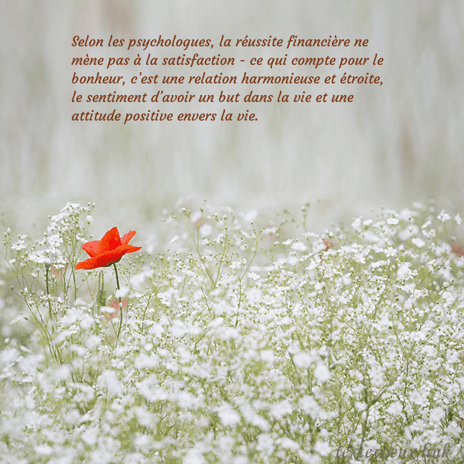 Carte électronique à fleurs blanches Selon les psychologues, la réussite financière ne Carte électronique à fleurs blanches