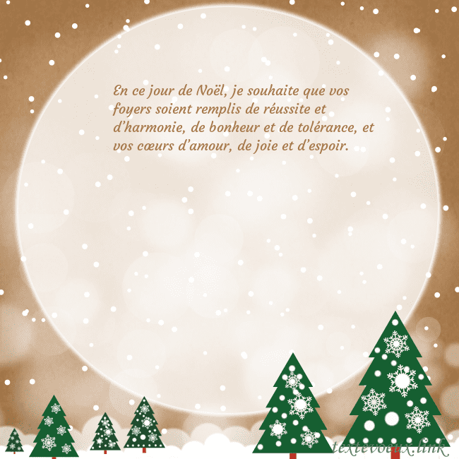 Carte de Noël avec une grande lune