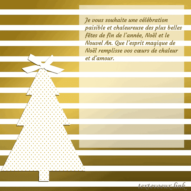 Carte postale étincelante d'or avec sapin de Noël