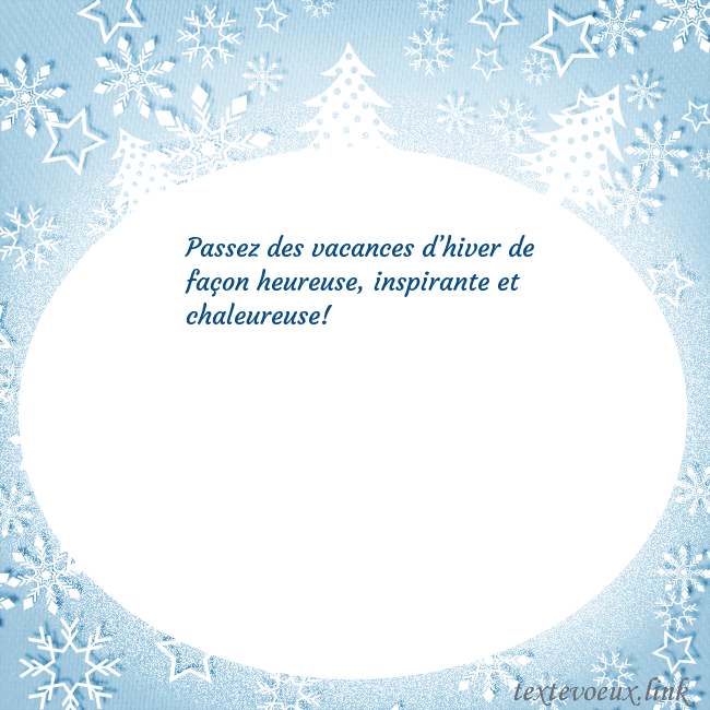 Carte de Noël avec des arbres de Noël blancs et des flocons de neige