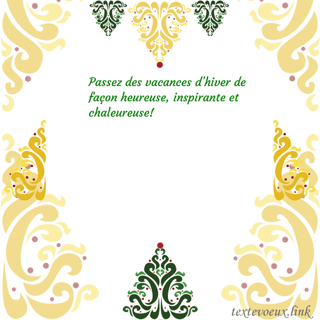 Carte de vœux avec des décorations de Noël