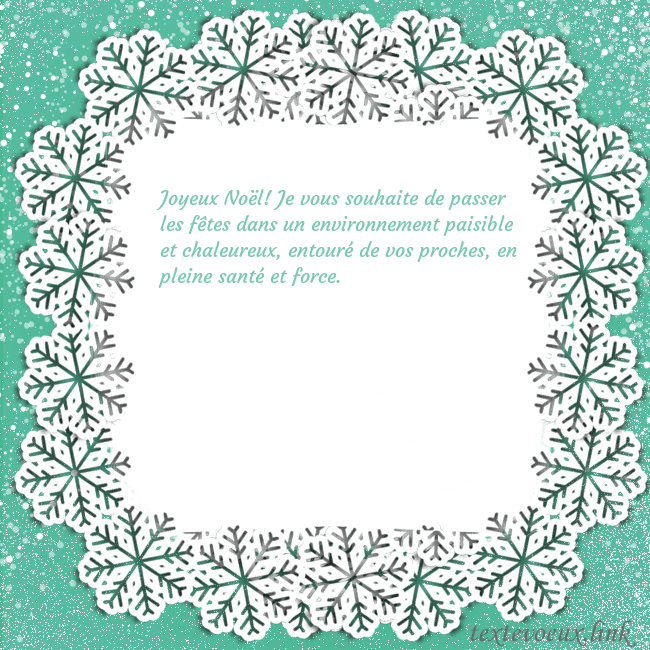 Carte de vœux avec des flocons de neige