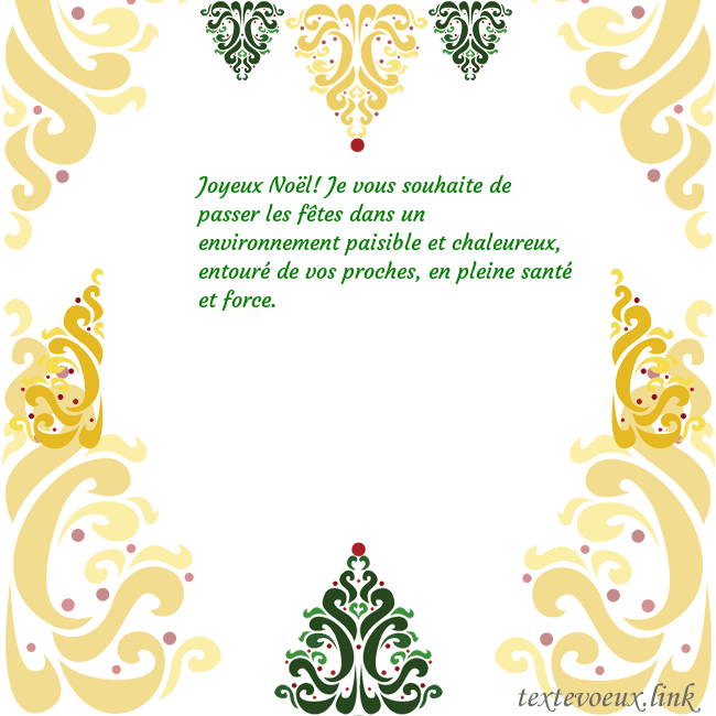 Carte de vœux avec des décorations de Noël