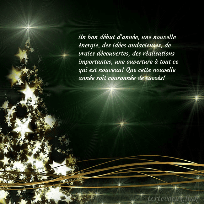 Une carte de Noël verte avec un sapin de Noël scintillant d'or Un bon début d’année, une nouvelle énergie, des id Une carte de Noël verte avec un sapin de Noël scintillant d'or