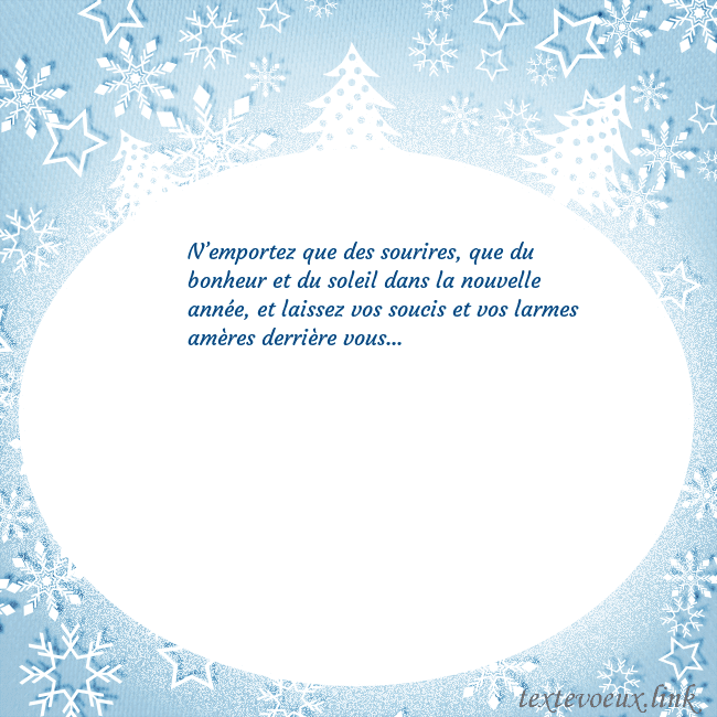 Carte de Noël avec des arbres de Noël blancs et des flocons de neige