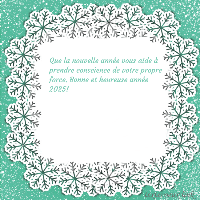 Carte de vœux avec des flocons de neige