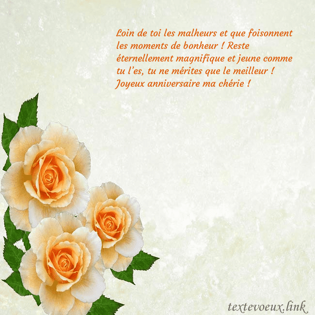 Carte d'anniversaire avec des roses jaunes