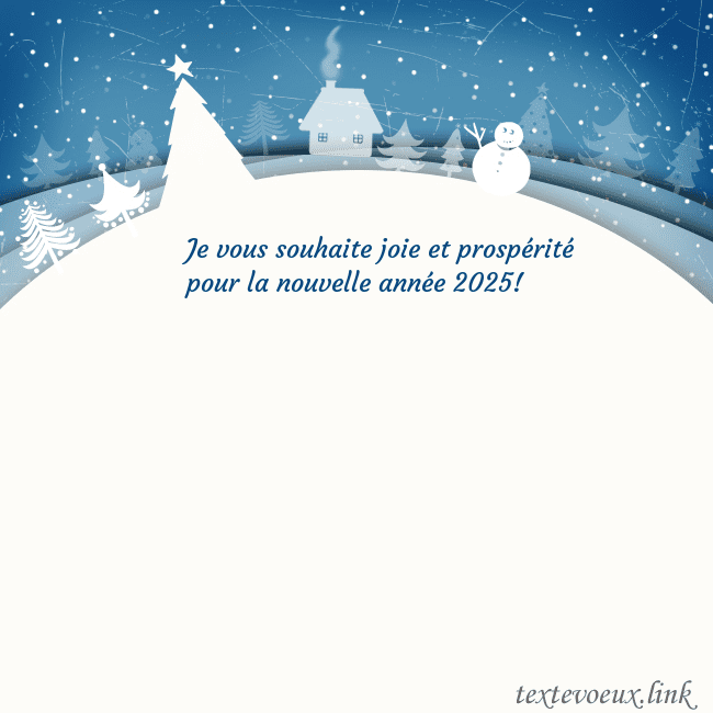 Carte de vœux avec ville blanche