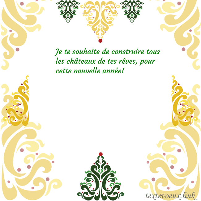 Carte de vœux avec des décorations de Noël