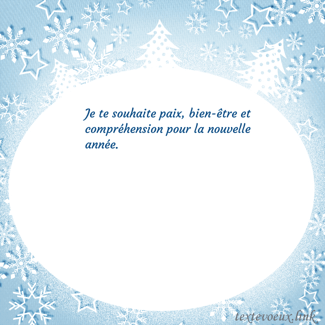 Carte de Noël avec des arbres de Noël blancs et des flocons de neige