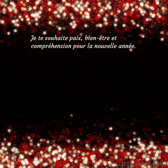 Carte postale animée clignotante noir et rouge