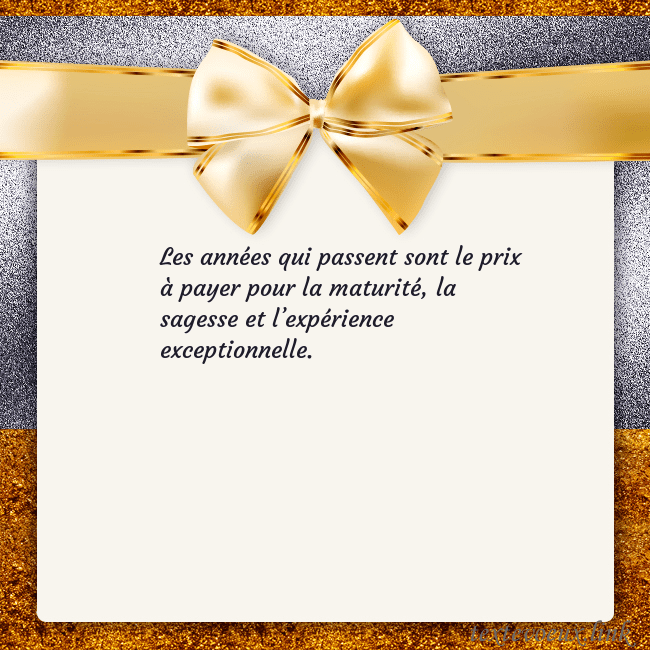 Cartes de vœux avec un grand ruban d'or