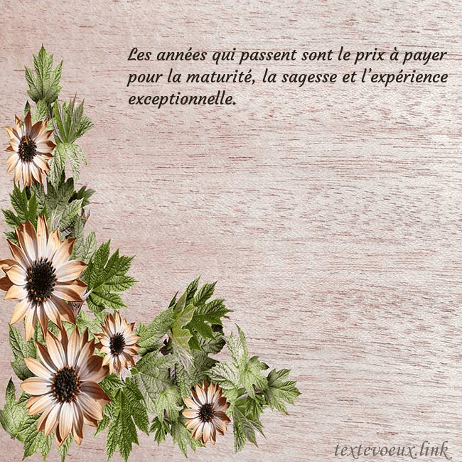 Une jolie carte d'anniversaire avec des fleurs