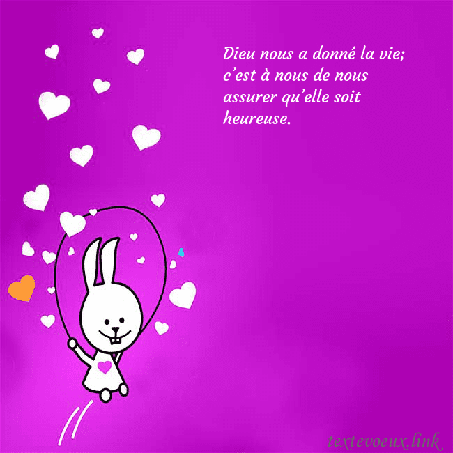 Carte de voeux avec un drôle de lapin