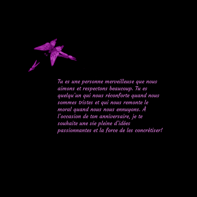 Carte de voeux avec des papillons