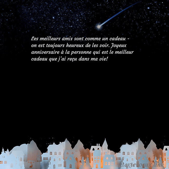 Carte postale avec une comète