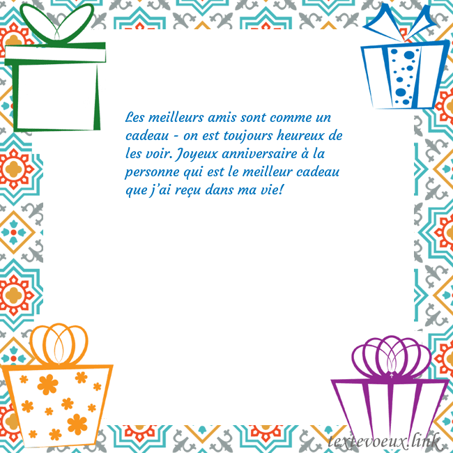 Carte postale avec des cadeaux