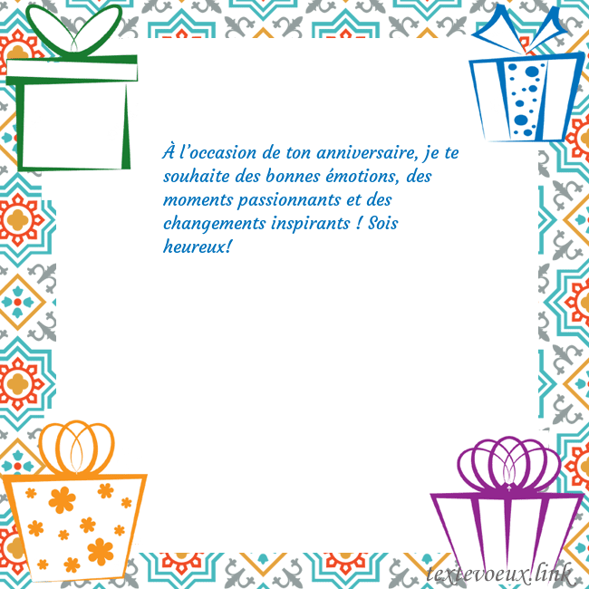 Carte postale avec des cadeaux