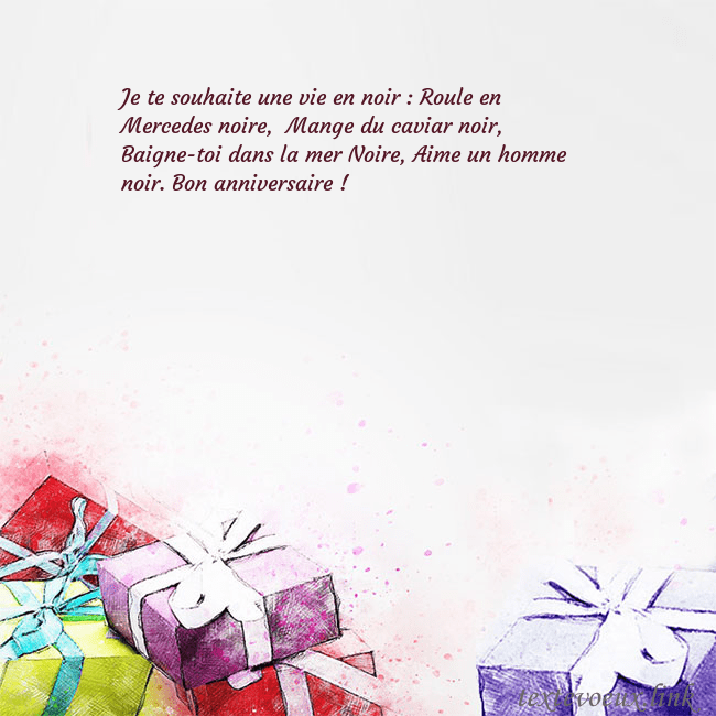 Carte de voeux avec des cadeaux peints à l'aquarelle