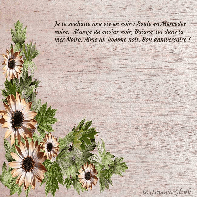 Une jolie carte d'anniversaire avec des fleurs
