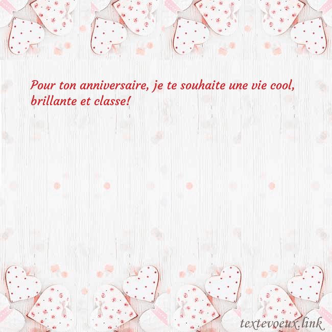 Carte de vœux avec coeurs blancs