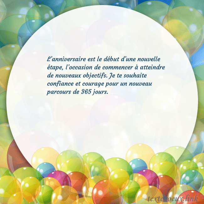 Cartes de vœux avec beaucoup de ballons colorés