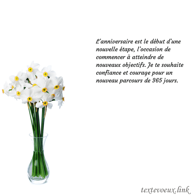 Carte de vœux avec des jonquilles