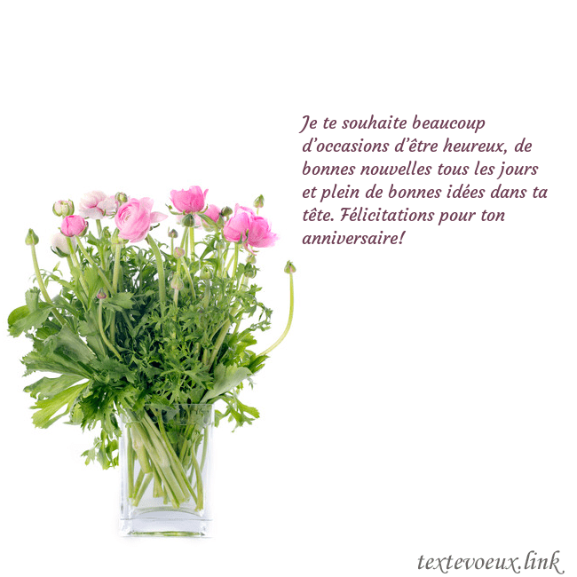 Cartes de vœux avec des fleurs dans un vase